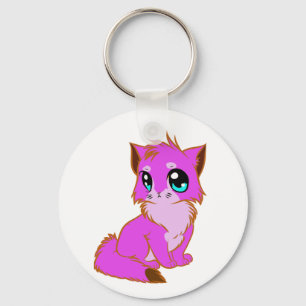 KLEINE Fuchsia, PINK UND BROWN KÜCHE Schlüsselanhänger