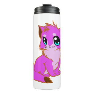 KLEINE Fuchsia, PINK UND BROWN KÜCHE Thermosbecher