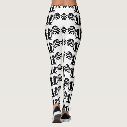 Kleine Funny Roosters Jahr 2017 Leggings (Rückseite)