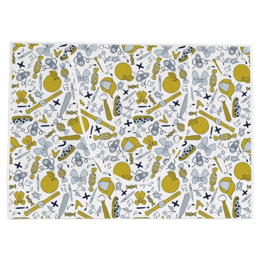 Kleine Funny School Dinge Große Geschenktüte (Rückseite)