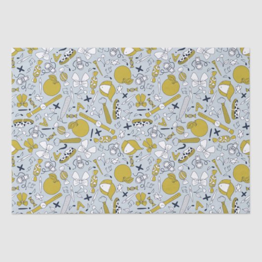 Kleine Funny School Dinge Seidenpapier (Vorderseite)