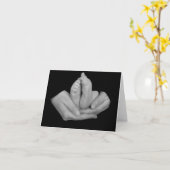 Kleine Füße Karte (Gelbe Blume)