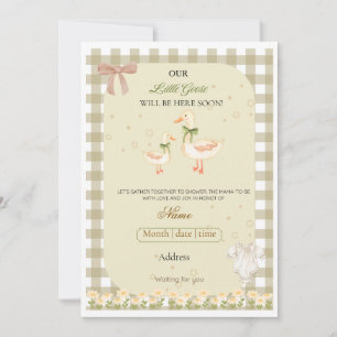 Kleine Gans Baby Shower Einladung