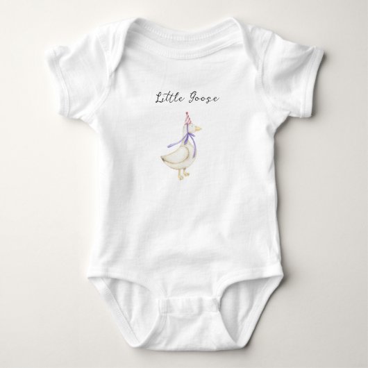 Kleine Gans Baby Shower Strampler (Vorderseite)