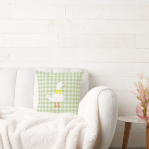 Kleine Gans Gingham Kissen