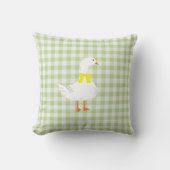 Kleine Gans Gingham Kissen (Vorderseite)