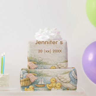 kleine Gans ist auf dem Weg  Geschenkpapier