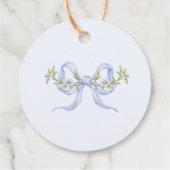 Kleine Gänse Aquarell Babydusche Danke Geschenkanhänger (Rückseite)