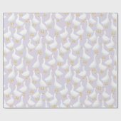 Kleine Gänse Lilac Lila Geschenkpapier (Flach)