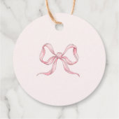 Kleine Gänse Pink Mädchen Dusche Danke Geschenkanhänger (Rückseite)