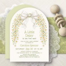 Kleine Gänseblümchen-Bow-Wildblumen-Baby-Party