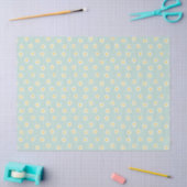 Kleine Gänseblümchen - sanftes Teal Seidenpapier (Basteln)