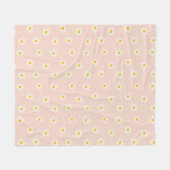 Kleine Gänseblümchen - weiche Aprikose Fleecedecke (Vorderseite (Horizontal))