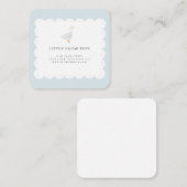 Kleine Gänsehandkarte mit Skalierung der Visitenka Quadratische Visitenkarte (Vorne/Hinten)