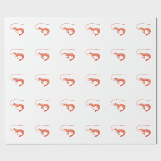 Kleine Garnele Geschenkpapier (Flach)