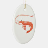 Kleine Garnele Keramik Ornament (Rechts)