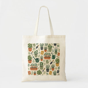 Kleine-Garten-Illustration Budget-Tasche Tragetasche
