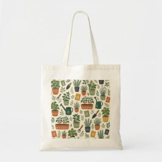 Kleine-Garten-Illustration Budget-Tasche Tragetasche
