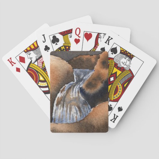 Kleine Gebirgslandschaft Spielkarten (Rückseite)