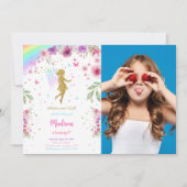 Kleine Geburtstagsparty mit Foto Einladung (Vorderseite)