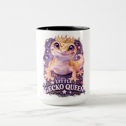 KLEINE GECKO-KÖNIGIN. TASSE (Zentrum)