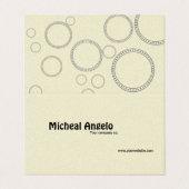 Kleine, gefaltete Visitenkarten (Außenseite Aufgefaltet)