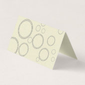 Kleine, gefaltete Visitenkarten (Rückseite)