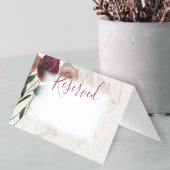 Kleine geflochtene Burgunder Beige Rose geflochten Visitenkarten