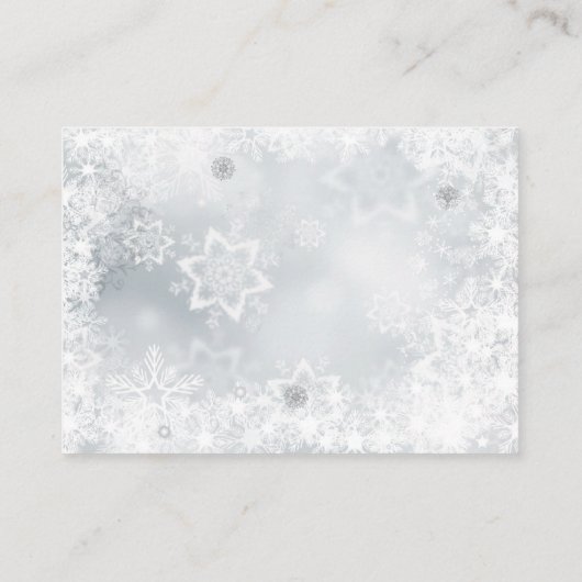 Kleine, gefrorene, graue, Prinzessin-Windeln Begleitkarte (Rückseite)