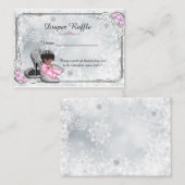Kleine, gefrorene, graue, Prinzessin-Windeln Begleitkarte (Vorne/Hinten)
