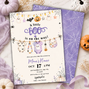 Kleine Geister-Halloween-Baby-Party Einladung
