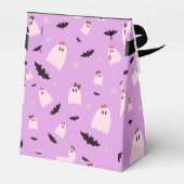 Kleine Geister mit Bows Trick oder Treat Halloween Geschenkschachtel (Rückseite)