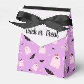 Kleine Geister mit Bows Trick oder Treat Halloween Geschenkschachtel (Vorderseite)