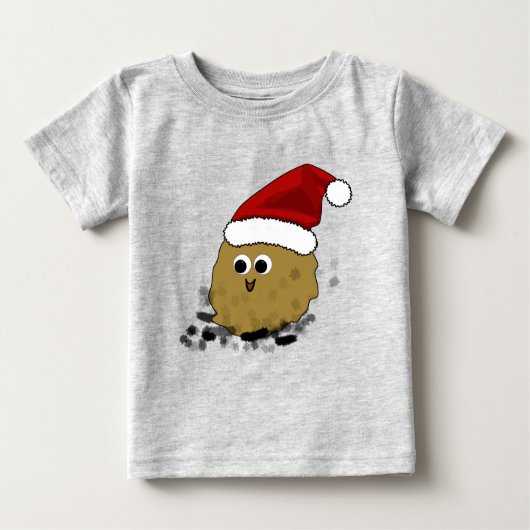 Kleine Gekackt Weihnachten Baby T-shirt (Vorderseite)