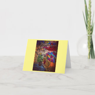 Kleine geklappte Notiz von Katie Dankeskarte