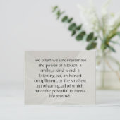 Kleine Gekümmert Handlungen Postkarte (Stehend Vorderseite)