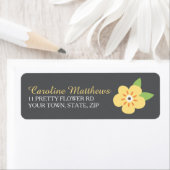 Kleine gelbe Blume benutzerdefinierte Rücksendeadr (Insitu)