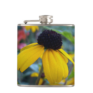 Kleine gelbe Blume Flachmann