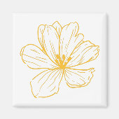 Kleine gelbe Blume Magnet (Vorne)