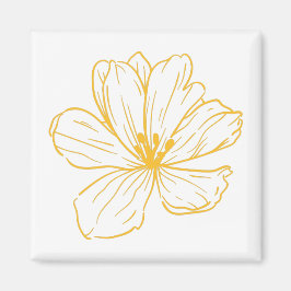 Kleine gelbe Blume Magnet