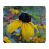 Kleine gelbe Blume Schneidebrett (Vorderseite)