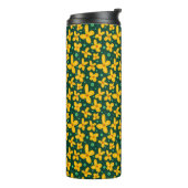Kleine gelbe Blumen Thermosbecher (Nach links gedreht)