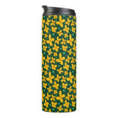 Kleine gelbe Blumen Thermosbecher (Nach rechts gedreht)