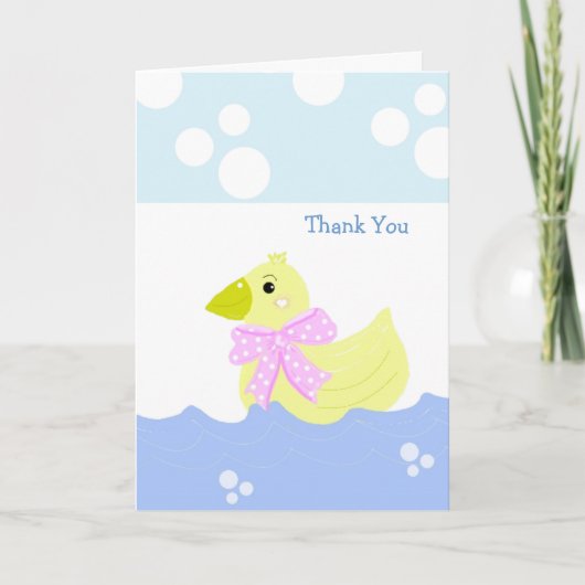 Kleine gelbe Ente Danke (Vorderseite)