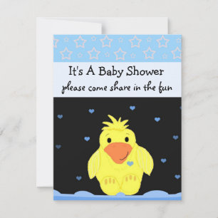 Kleine-gelbe-Enten-Baby-Party Einladung