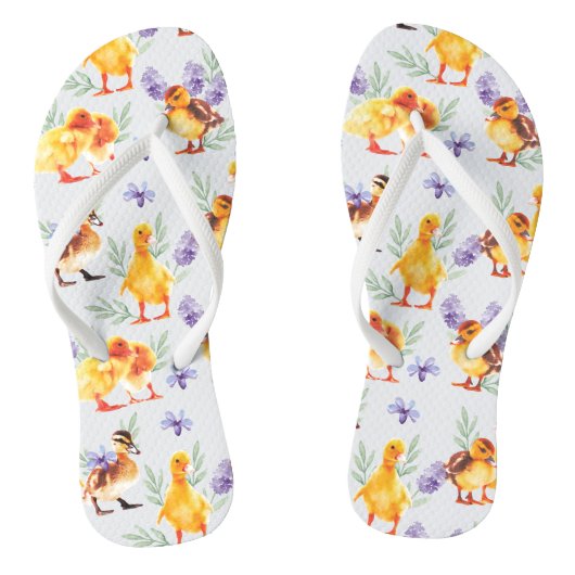 Kleine gelbe Enten Badesandalen (Fußbett)