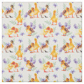 Kleine gelbe Enten Stoff (Muster)