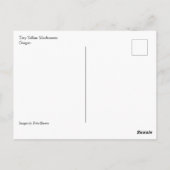 Kleine gelbe Pilze Postkarte (Rückseite)