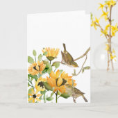 Kleine Gelbe Träger mit Sonnenblumengestühlen Karte (Gelbe Blume)