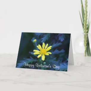 kleine gelbe Valentine Feiertagskarte